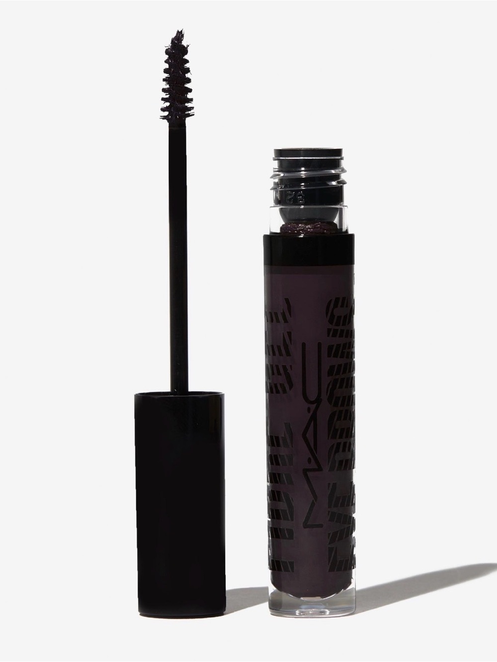 MAC Eye Brows Big Boost Fibre Gel - Genuine Auberigine (BlackBrown/Purple)